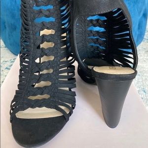 Black Caged Heel Sandal - Size 8.5 - Never Worn